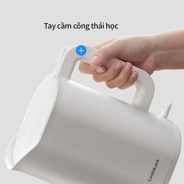 Ấm đun siêu tốc giảm âm LocknLock Silent electric kettle 1.2L- Màu trắng EJK216WHT, , large image number 4
